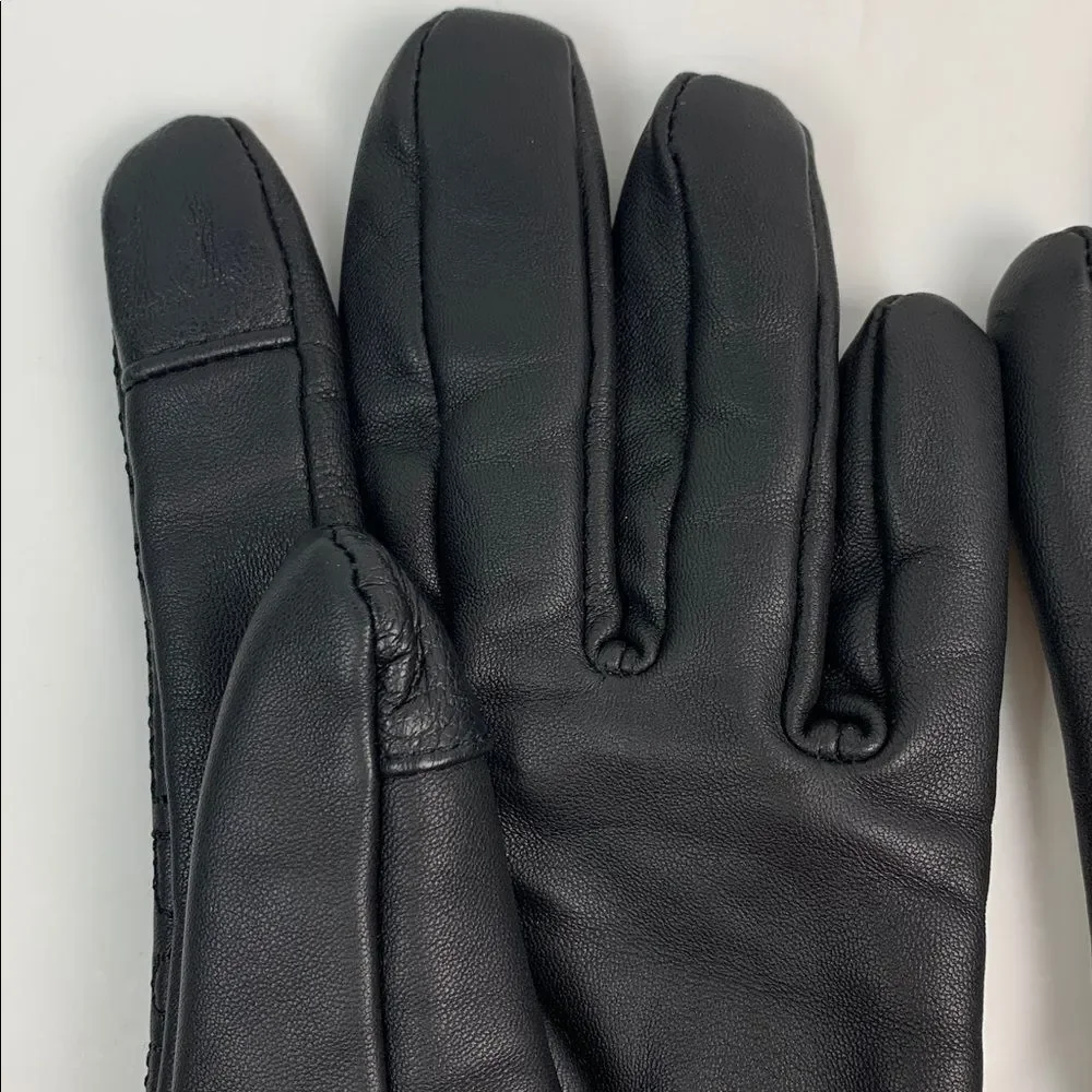 NWOT Harley-Davidson black leather embroidery gloves size xs motorcycle